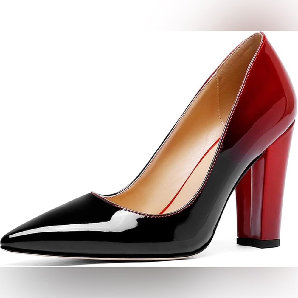 Wetkiss Block Heels Pumps for Women, S/8